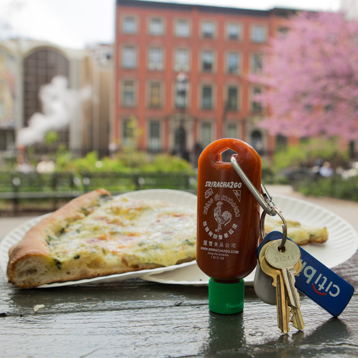 Sriracha Keychain Combo Pack with 1oz and 1.7oz keychain bottles